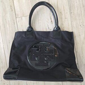 Tory Burch Black Patent Ella Tote